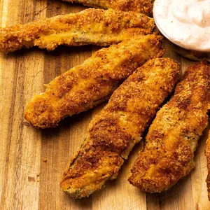 High Protein Air Fried Pickles