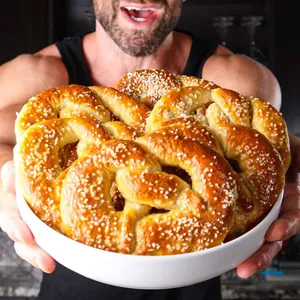 High Protein Healthy Soft Pretzels