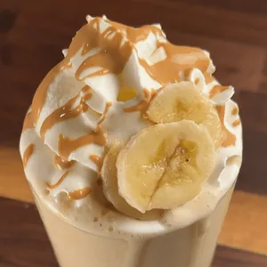 High Calorie Peanut Butter Banana Protein Milkshake