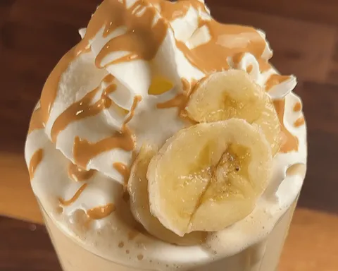High Calorie Peanut Butter Banana Protein Milkshake